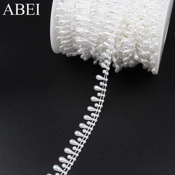 2yards/lot Beaded Lace Trims White Ribbon for Wedding Dress DIY Handmade Garments Accessories Home Party Decoration Special lace
2yards/lot Beaded Lace Trims White Ribbon for Wedding Dress DIY Handmade Garments Accessories Home Party Decoration Special lace