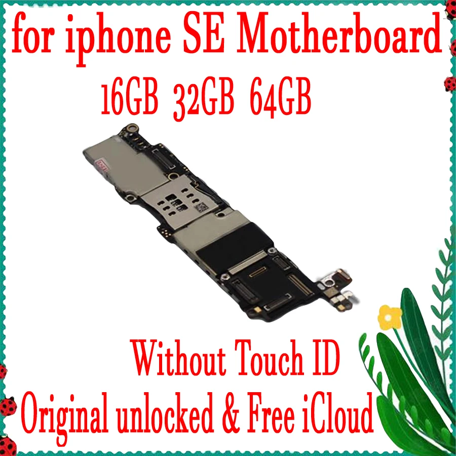 Factory unlocked for iphone SE Motherboard without Touch ID,For iphone 5SE SE Logic board with Full Chips,16GB 32GB 64GB 128GB
Factory unlocked for iphone SE Motherboard without Touch ID,For iphone 5SE SE Logic board with Full Chips,16GB 32GB 64GB 128GB