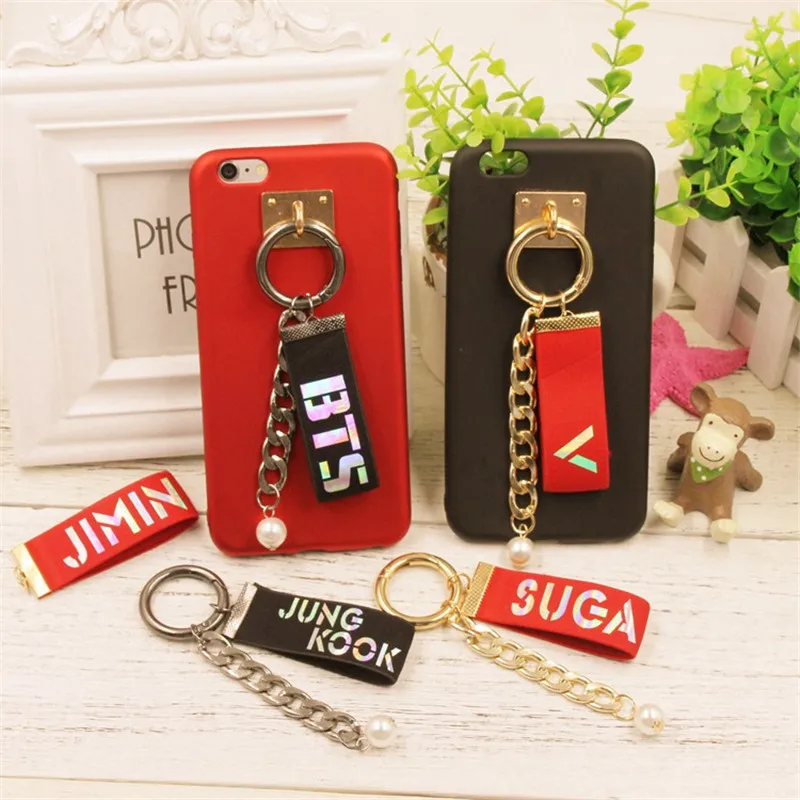 

Youpop Kpop BTS Album Bangtan Boys Laser Keychain K-pop Key Ring Pendant Keyring Discoloration Name Key Chain Free Gift Buckle