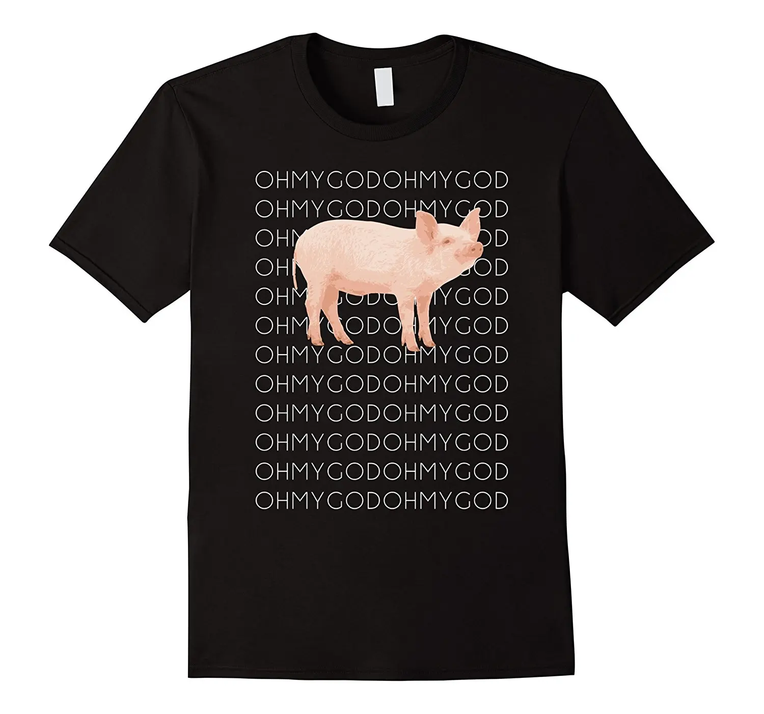 

Shane Dawson Oh My God Pig T-Shirt 2018 Short Sleeve O-Neck 100% Cotton Print Mens Summer O-Neck T Shirt Casual O-Neck
