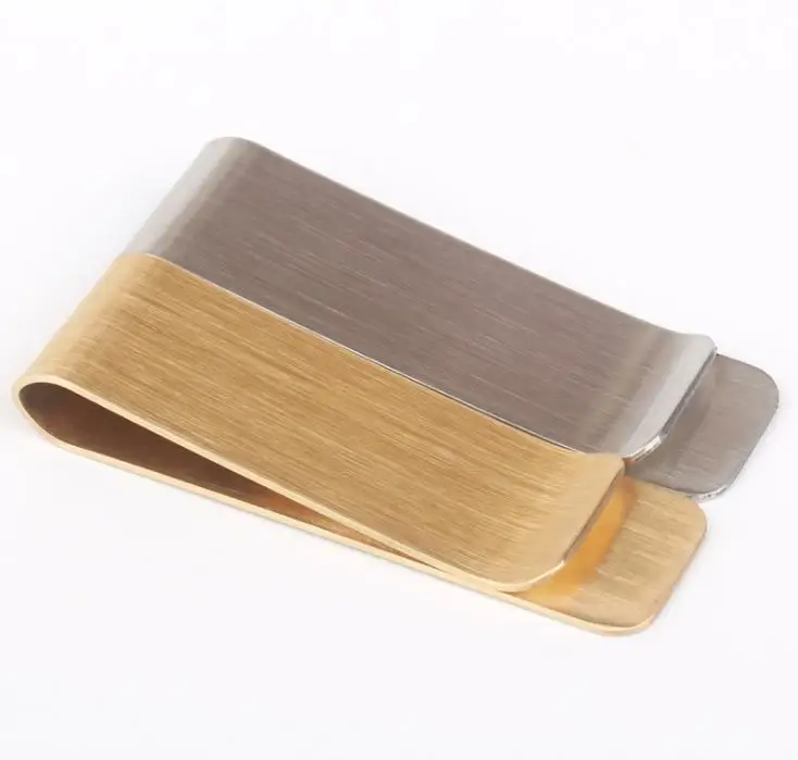 500 pcs Stainless Steel Money Clip Golden Silver 2 Colors Business Card Credit Card Holder Cash Wallet
500 pcs Stainless Steel Money Clip Golden Silver 2 Colors Business Card Credit Card Holder Cash Wallet
