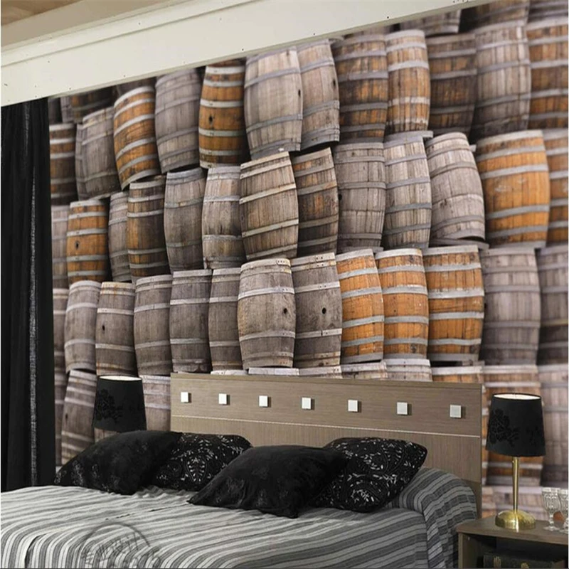 beibehang Oak barrels red wine barrels high - end shock 3D TV backdrop custom large - scale fresco green wallpaper
beibehang Oak barrels red wine barrels high - end shock 3D TV backdrop custom large - scale fresco green wallpaper