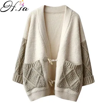 H.SA Sweater Cardigans for Women 2019 Long Sleeve Oversized Patchwork Open Stitch Cardigans Korean knitted sweater Suter Mujer
H.SA Sweater Cardigans for Women 2019 Long Sleeve Oversized Patchwork Open Stitch Cardigans Korean knitted sweater Suter Mujer