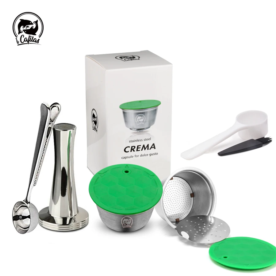 ICafilas Dolce Gusto Crema Coffee Stainless Steel Refillable Reusable Coffee Capsule Pod 41mm Dolci Gusto Tamper Birthday Gift
ICafilas Dolce Gusto Crema Coffee Stainless Steel Refillable Reusable Coffee Capsule Pod 41mm Dolci Gusto Tamper Birthday Gift