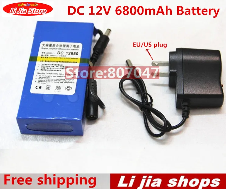 10PCS/LOT Portable Lithium Ion Battery, super capacitor dc 12 V 6800mAh in Video Surveillance, Computer Aided Manufacture
10PCS/LOT Portable Lithium Ion Battery, super capacitor dc 12 V 6800mAh in Video Surveillance, Computer Aided Manufacture