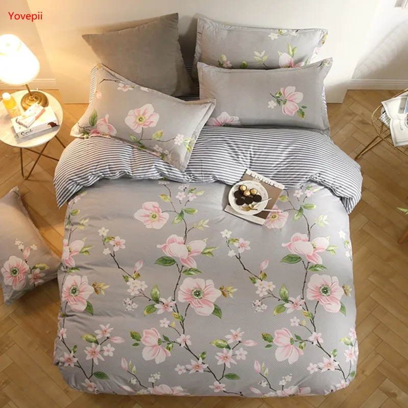Yovepii Bedding Grey flower 3/4pcs bed set black and white stripe bedding set leopard bed linen set flat sheet 2018 spring home
Yovepii Bedding Grey flower 3/4pcs bed set black and white stripe bedding set leopard bed linen set flat sheet 2018 spring home