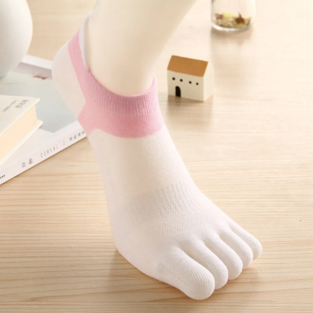 drop-shipping-hot-sale-women-s-cotton-Five-fingers-separate-socks-Casual-fashion-Short-tube-deodorant