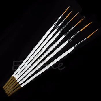 Hot 6Pcs/Set Nylon Hair Round Paint Brush Hook Line Pen Artist Draw Painting Craft
Hot 6Pcs/Set Nylon Hair Round Paint Brush Hook Line Pen Artist Draw Painting Craft