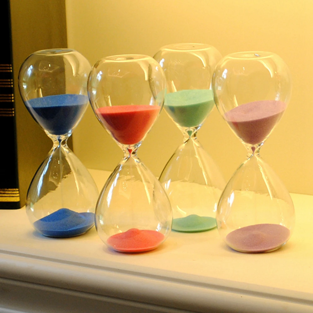 30 Minutes Colorful Transparent Hourglass Sandglass Glass Sand Timer Clock Home Decor Wedding Decoration Accessories Gifts
30 Minutes Colorful Transparent Hourglass Sandglass Glass Sand Timer Clock Home Decor Wedding Decoration Accessories Gifts