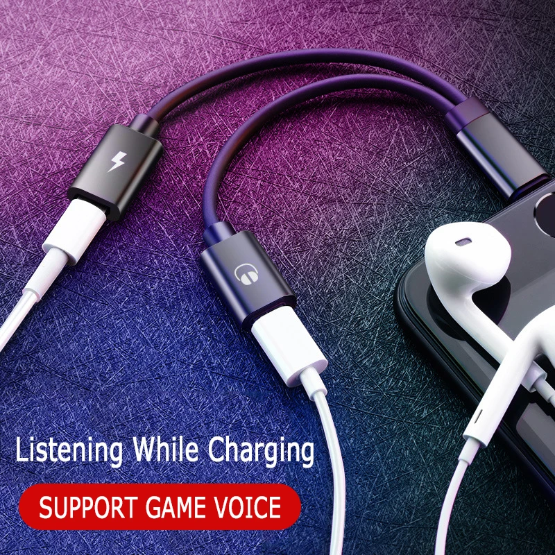 2 In 1 Earphone Charger Splitter Adapter for Apple IPhone X 10 7 8 9 Plus 3.5mm Headphone Charging 3.5 Jack Aux Cable Converter
2 In 1 Earphone Charger Splitter Adapter for Apple IPhone X 10 7 8 9 Plus 3.5mm Headphone Charging 3.5 Jack Aux Cable Converter