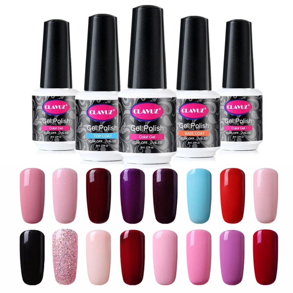 CLAVUZ 8ml Gel Nail Polish 58 Colors Available For Nail Art Gel Lacquer UV LED Lamp Beauty Colored Lucky Gel Nail Varnish Primer
CLAVUZ 8ml Gel Nail Polish 58 Colors Available For Nail Art Gel Lacquer UV LED Lamp Beauty Colored Lucky Gel Nail Varnish Primer