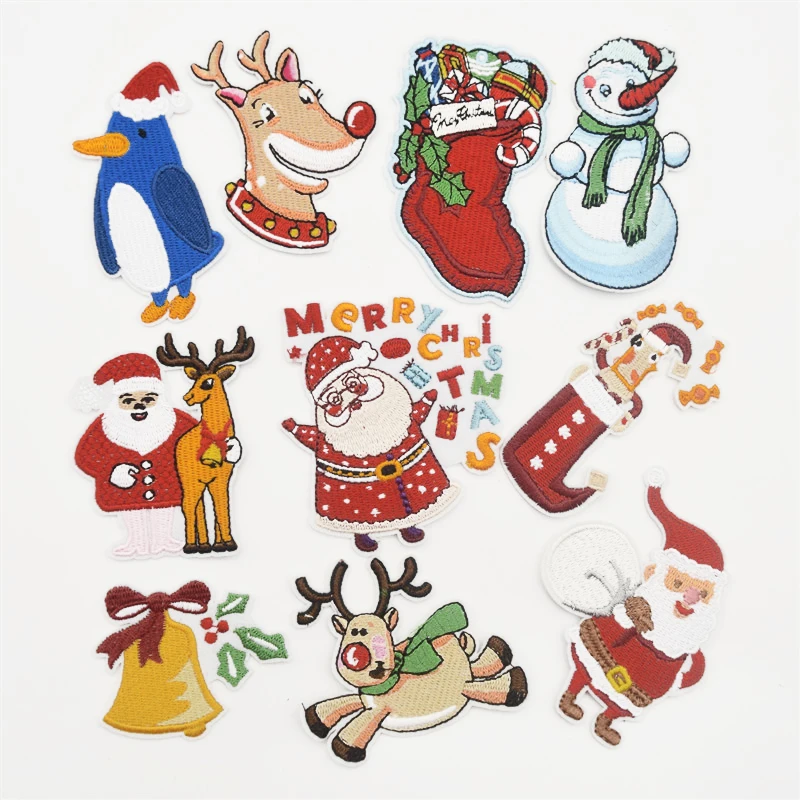100pcs Christmas Santa Claus snowman Patch iron on applique for Kids Festival Patches Badges
100pcs Christmas Santa Claus snowman Patch iron on applique for Kids Festival Patches Badges