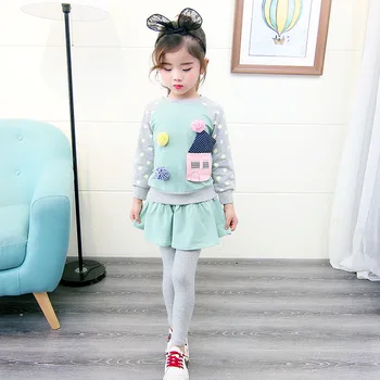 2018 Autumn Clothing Pure Cartoon Circle Point Long Sleeve Round Neck Culotte False Two Pieces Twinset
2018 Autumn Clothing Pure Cartoon Circle Point Long Sleeve Round Neck Culotte False Two Pieces Twinset
