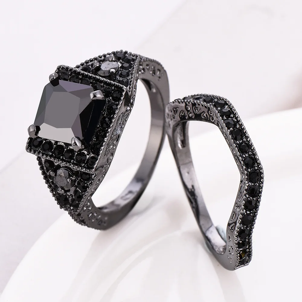 ZN 2019 Gothic Black Promise Ring Set Engagement Wedding Rings for Women anillos mujer Vintage Luxury Jewelry Accessory
ZN 2019 Gothic Black Promise Ring Set Engagement Wedding Rings for Women anillos mujer Vintage Luxury Jewelry Accessory