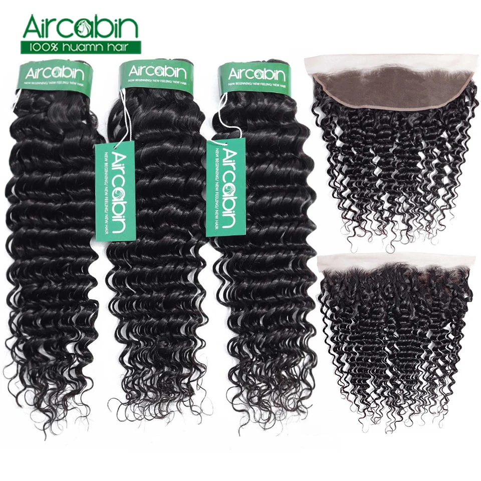Aircabin Malaysian Hair Deep Wave Bundles With Closure 13x4 Ear to Ear Lace Frontal Closure with Bundles Hair Extension Non Remy
Aircabin Malaysian Hair Deep Wave Bundles With Closure 13x4 Ear to Ear Lace Frontal Closure with Bundles Hair Extension Non Remy