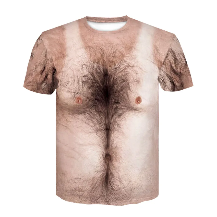 2019 New Fashion men Tee 3d T Shirt Funny Print Chest Hair Muscle Short Sleeve Top Summer men's Tshirts stranger things T-shirt
2019 New Fashion men Tee 3d T Shirt Funny Print Chest Hair Muscle Short Sleeve Top Summer men's Tshirts stranger things T-shirt