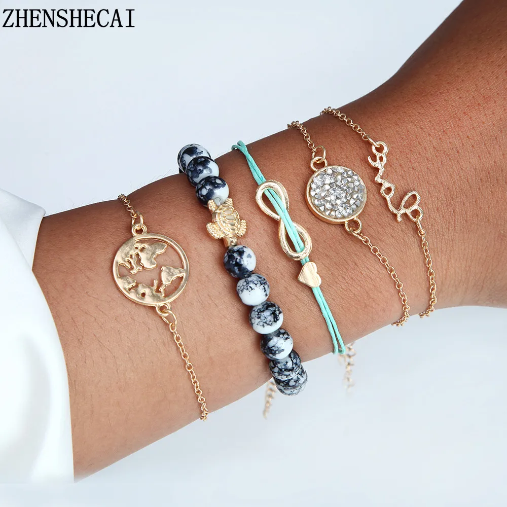 Bohemian Turtle Charm Bracelets Bangles For Women Fashion Gold Color Strand Bracelets Sets Jewelry Party Gifts
Bohemian Turtle Charm Bracelets Bangles For Women Fashion Gold Color Strand Bracelets Sets Jewelry Party Gifts
