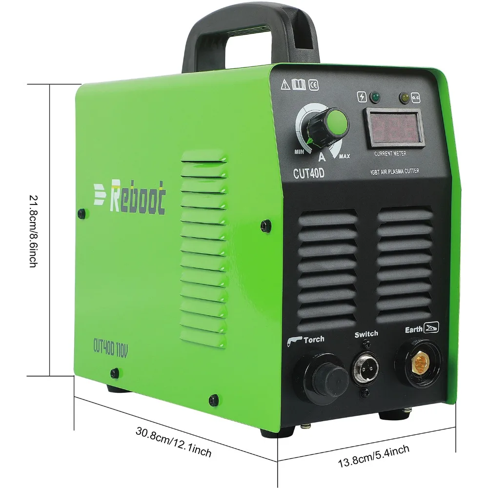 Reboot Cutting Machine Plasma Cutter 35Amps DC 110V Portable Metal Cutter 2/5 Inch Clean Cut Inverter CUT 40 welder
Reboot Cutting Machine Plasma Cutter 35Amps DC 110V Portable Metal Cutter 2/5 Inch Clean Cut Inverter CUT 40 welder