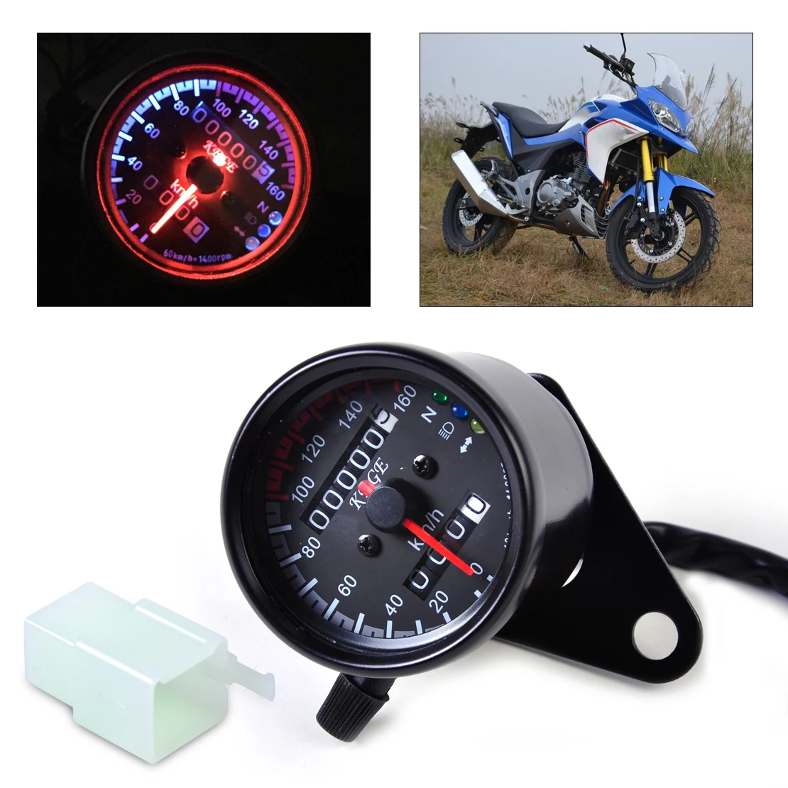 beler Black LED Odometer Speedometer Gauge with Indicator Light Reset Switch fit Motorcycle For Honda Yamaha Kawasaki Suzuki
beler Black LED Odometer Speedometer Gauge with Indicator Light Reset Switch fit Motorcycle For Honda Yamaha Kawasaki Suzuki