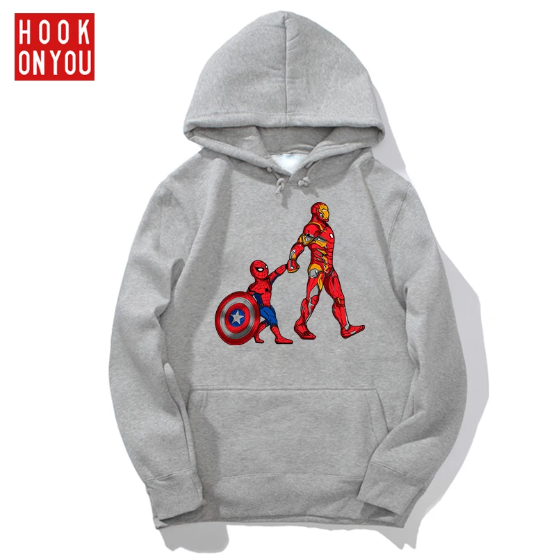 Autumn Winter Hoodies Iron Man Spider-Man Shield Sweatshirts Printing Casual loose Hoodie Men/women New 2018 Hooded Pullover
Autumn Winter Hoodies Iron Man Spider-Man Shield Sweatshirts Printing Casual loose Hoodie Men/women New 2018 Hooded Pullover