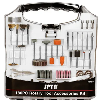 SPTA 180Pcs Rotary Tool Accessory Set with 3mm Shank- For Proxxon Dremel Rotary Tools For Cutting Grinding Sanding Polishing
SPTA 180Pcs Rotary Tool Accessory Set with 3mm Shank- For Proxxon Dremel Rotary Tools For Cutting Grinding Sanding Polishing