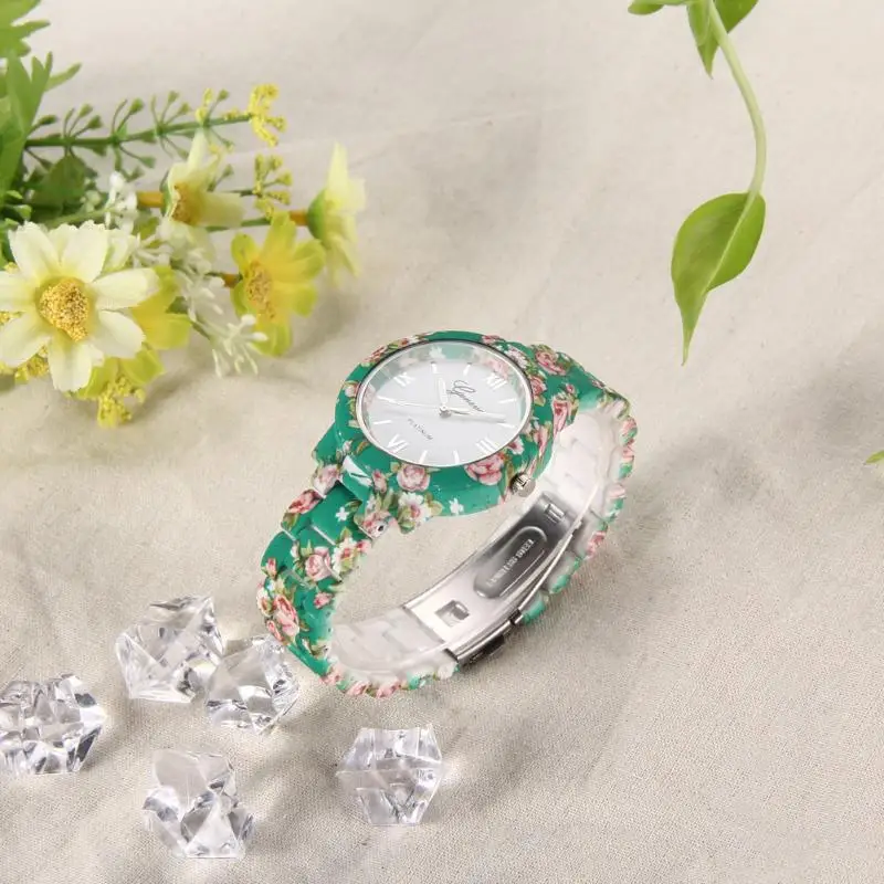 Fashion Women's Watches Ladies Watch Colorful Flower Watch Strap Female Dress Quartz Wristwatch
Fashion Women's Watches Ladies Watch Colorful Flower Watch Strap Female Dress Quartz Wristwatch