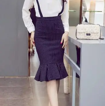 High Quality High Waist Striped Ruffles Lap Mermaid Skirt Women Casual Suspender Skirt Ladies Slim Pencil Skirt Free Shipping
High Quality High Waist Striped Ruffles Lap Mermaid Skirt Women Casual Suspender Skirt Ladies Slim Pencil Skirt Free Shipping