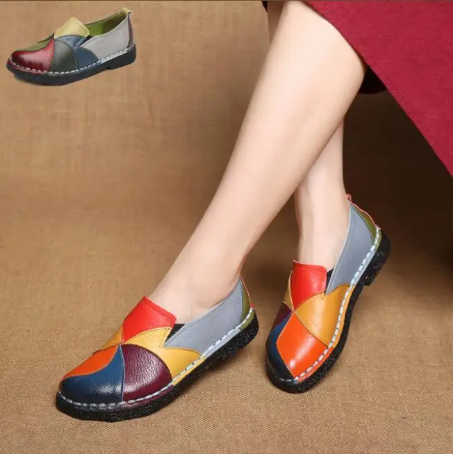 Summer Loafers Women Moccasins Ballerina Shoes Women Genuine Leather Slip-On Ballet Flats Round Toe Flower Zapatillas Mujer
Summer Loafers Women Moccasins Ballerina Shoes Women Genuine Leather Slip-On Ballet Flats Round Toe Flower Zapatillas Mujer