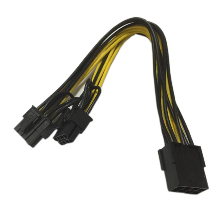 PCIE 8P Female to 2 Port Dual 8pin 6P+2P Male (11)