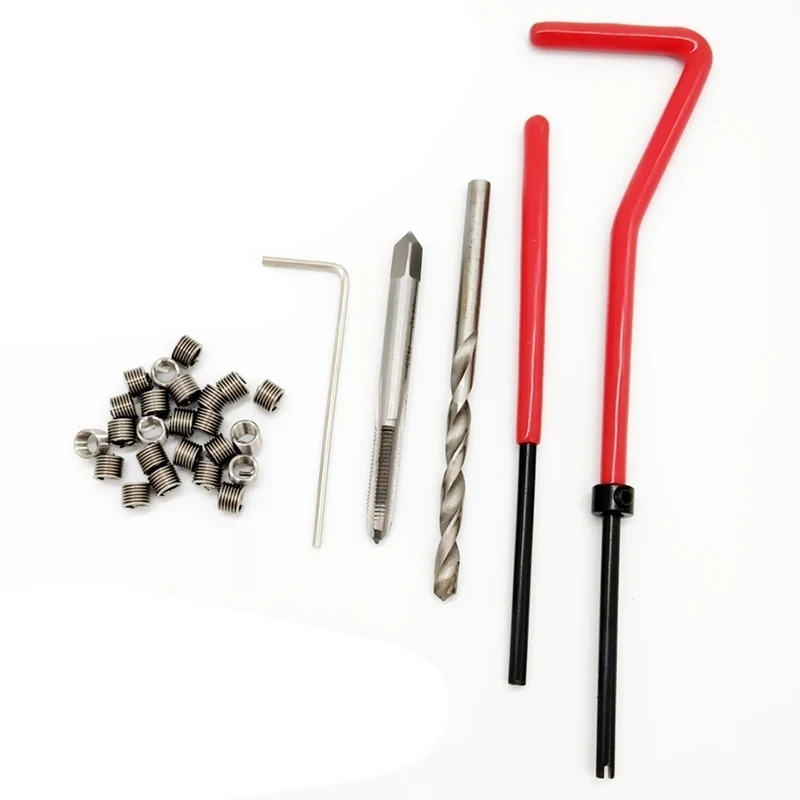 Hot-25Pcs Car Engine Block Restoring Damaged Thread Repair Tool Kit M5 Auto Helical Coil Insert Garage Tools
Hot-25Pcs Car Engine Block Restoring Damaged Thread Repair Tool Kit M5 Auto Helical Coil Insert Garage Tools