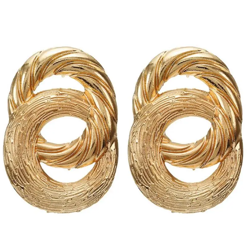New Exaggerated Punk Heavy Metal Earrings Gold Color Earrings Geometric Statement Earrings Ladies Jewelry
New Exaggerated Punk Heavy Metal Earrings Gold Color Earrings Geometric Statement Earrings Ladies Jewelry