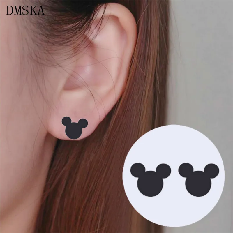 DMSKA Fashion Bling Mickey Earring Christmas Jewelry Stainless Steel Stud Earrings for Women Cute Cartoon Bears Arete Kids Gifts
DMSKA Fashion Bling Mickey Earring Christmas Jewelry Stainless Steel Stud Earrings for Women Cute Cartoon Bears Arete Kids Gifts
