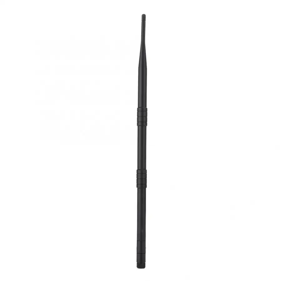 Матовый черный 380 мм 9dBi с высоким коэффициентом усиления 2 4G WiFi SMA Всенаправленная