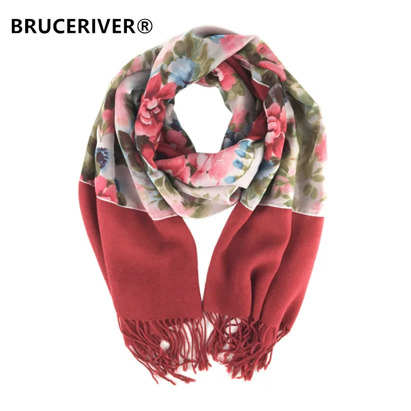 Bruceriver Women's Double Layer Cashmere and Silk feel Reversible Scarf Shawl Wrap (Red)
Bruceriver Women's Double Layer Cashmere and Silk feel Reversible Scarf Shawl Wrap (Red)