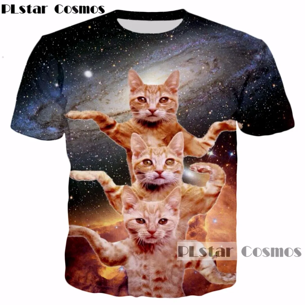 PLstar Cosmos 2018 New design summer Animal T shirts galaxy Space cat 3d t-shirt Funny Cat printing Men Women O-Neck t shirt
PLstar Cosmos 2018 New design summer Animal T shirts galaxy Space cat 3d t-shirt Funny Cat printing Men Women O-Neck t shirt