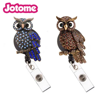 20pcs/lot Trendy hawk brooch Rhinestone animal owl Retractable ID Badge Reel for uniform Unisex eagle Working Card Holder
20pcs/lot Trendy hawk brooch Rhinestone animal owl Retractable ID Badge Reel for uniform Unisex eagle Working Card Holder