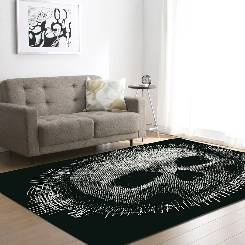Cartoon Cool Skull Printing Carpets For Living Room Sajad Round Rug Children's Mat Burrito Blanket Anti-slip State House Carpet
Cartoon Cool Skull Printing Carpets For Living Room Sajad Round Rug Children's Mat Burrito Blanket Anti-slip State House Carpet