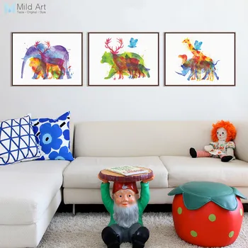 Triptych Watercolor Animals Silhouette Deer Giraffe Elephant Art Print Poster Home Wall Picture Decor Canvas Painting No Frame
Triptych Watercolor Animals Silhouette Deer Giraffe Elephant Art Print Poster Home Wall Picture Decor Canvas Painting No Frame
