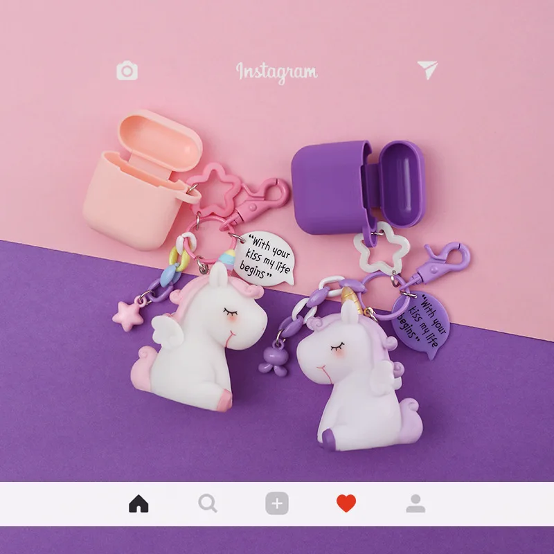 Cartoon Unicorn Silicone Case For Apple AirPods Case Cover Bluetooth Earphone Case For Airpods Protective Cover Cute Key Ring
Cartoon Unicorn Silicone Case For Apple AirPods Case Cover Bluetooth Earphone Case For Airpods Protective Cover Cute Key Ring