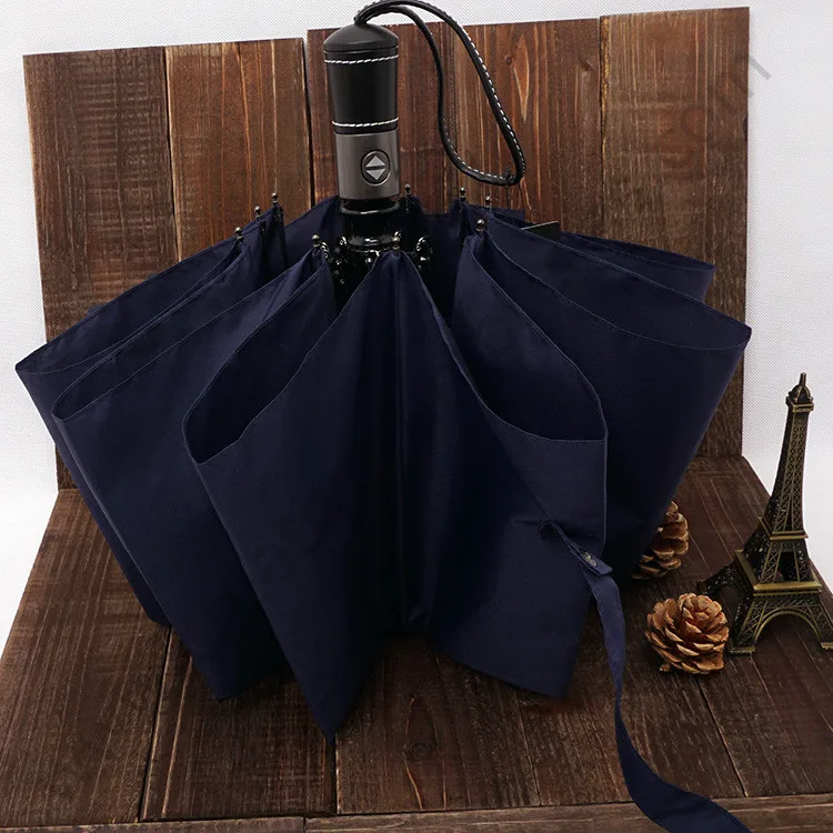 70T steel alloy 104cm three fold auto open&auto close anti-thunder 10 fiberglass ribs umbrellas pure leather business parasol
70T steel alloy 104cm three fold auto open&auto close anti-thunder 10 fiberglass ribs umbrellas pure leather business parasol