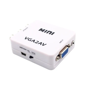 1080P Mini VGA to RCA AV Converter with 3.5mm VGA 2AV / CVBS Audio + Audio to PC HDTV Converter
1080P Mini VGA to RCA AV Converter with 3.5mm VGA 2AV / CVBS Audio + Audio to PC HDTV Converter