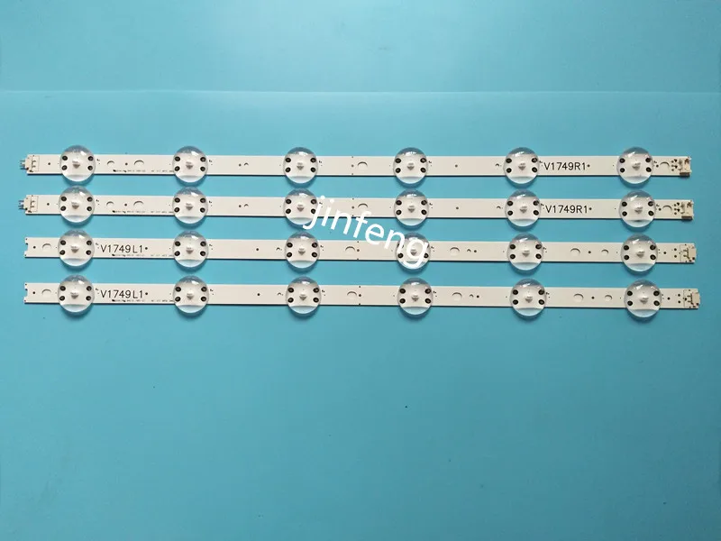 New 5set=20 PCS LED strip For LG 49UV340C 49UJ6565 49UJ670V V17 49 R1 L1 ART3 2862 2863 6916L-2862A 6916L-2863A
New 5set=20 PCS LED strip For LG 49UV340C 49UJ6565 49UJ670V V17 49 R1 L1 ART3 2862 2863 6916L-2862A 6916L-2863A