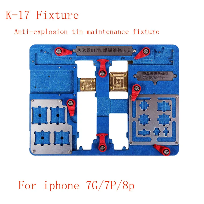 Multi function for iPhone 7p 7g 8 6smain board jig circuit board clamp fixture Explosion proof Cooling Jig
Multi function for iPhone 7p 7g 8 6smain board jig circuit board clamp fixture Explosion proof Cooling Jig