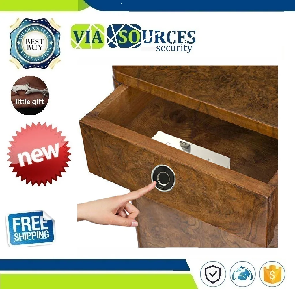 Super Mini Fingerprint Lock for Drawer Cabinet Wardrobe Round Smart Electric Anti Theft Safe Security Fingerprint Door Lock
Super Mini Fingerprint Lock for Drawer Cabinet Wardrobe Round Smart Electric Anti Theft Safe Security Fingerprint Door Lock