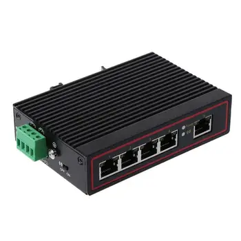 5 Ports Industrial Ethernet Switch 10/100Mbps Signal Strengthen DIN Rail Type Network Switcher support VLAN
5 Ports Industrial Ethernet Switch 10/100Mbps Signal Strengthen DIN Rail Type Network Switcher support VLAN