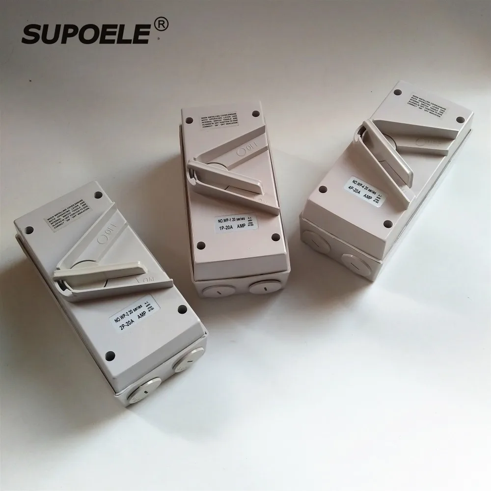 IP65 1P 2P 3P 4Poles 20A 35A Weatherproof Isolating Switch Waterproof Outdoor Switch
IP65 1P 2P 3P 4Poles 20A 35A Weatherproof Isolating Switch Waterproof Outdoor Switch