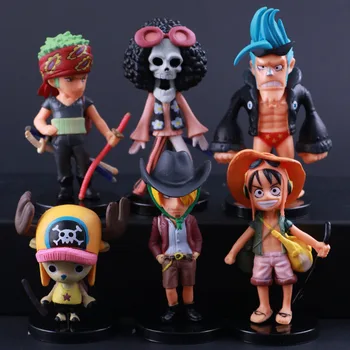 6Pcs ONE PIECE Luffy Sanji Brook Franky Choper Action Figure Doll Model Collection Brinquedos Figura Statues
6Pcs ONE PIECE Luffy Sanji Brook Franky Choper Action Figure Doll Model Collection Brinquedos Figura Statues