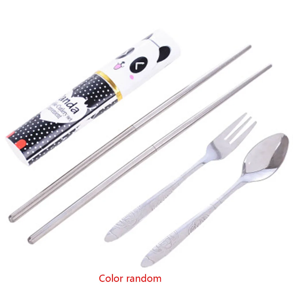 Cartoon Fork Spoon Chopsticks Tableware Set Chinese Style Dinnerware Suit Stainless Steel Dinner Service
Cartoon Fork Spoon Chopsticks Tableware Set Chinese Style Dinnerware Suit Stainless Steel Dinner Service