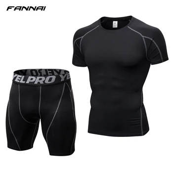 Compression Jogging Short Sleeve Tops Shorts Tracksuit Fitness Tight Running Set T-shirt Leggings Mens Sportswear Gym Sport Suit
Compression Jogging Short Sleeve Tops Shorts Tracksuit Fitness Tight Running Set T-shirt Leggings Mens Sportswear Gym Sport Suit