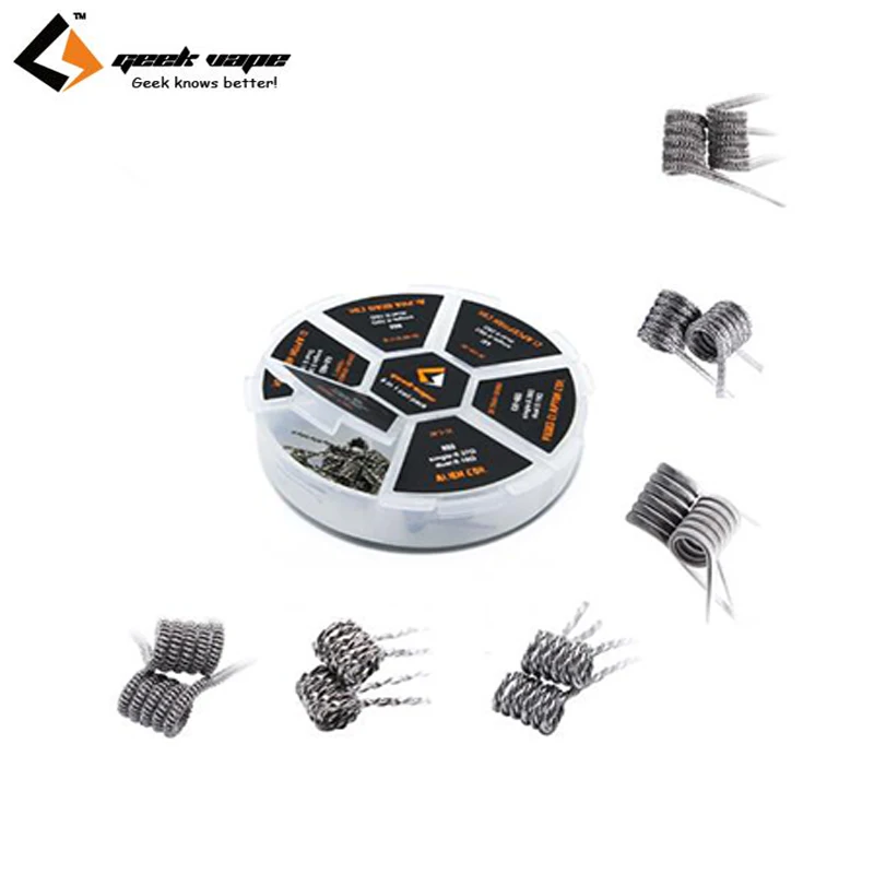 Original Geekvape 6 in 1 Coil Pack Alien Alpha Braid Fused Clapton Clapton Helix Clapception Coil Tidal Coil
Original Geekvape 6 in 1 Coil Pack Alien Alpha Braid Fused Clapton Clapton Helix Clapception Coil Tidal Coil